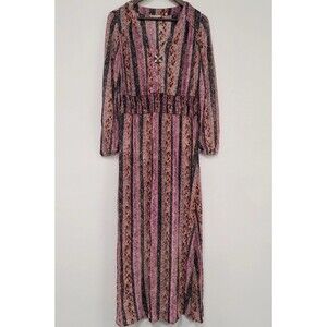 Soft Surroundings Womens Esperanza Maxi Dress Size S Gypsy Boho Festival Hippie